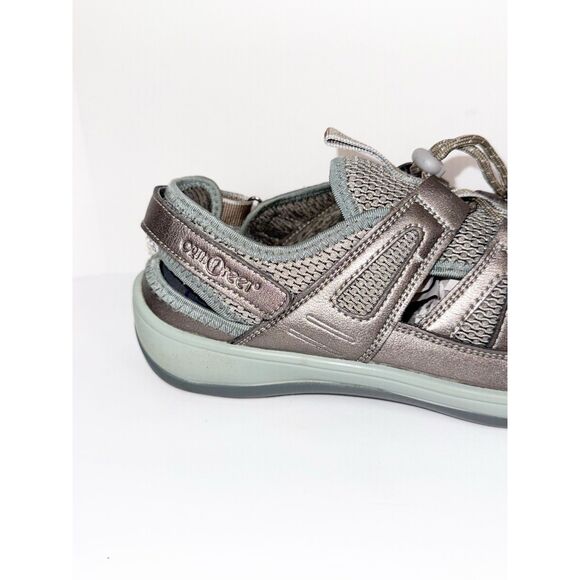 Orthofeet Verona Closed Toe Sandal Comfort Metallic Outdoor Drawstring 10.5 Wide - Picture 12 of 15